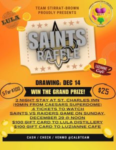 Read more about the article CALB Saints Raffle